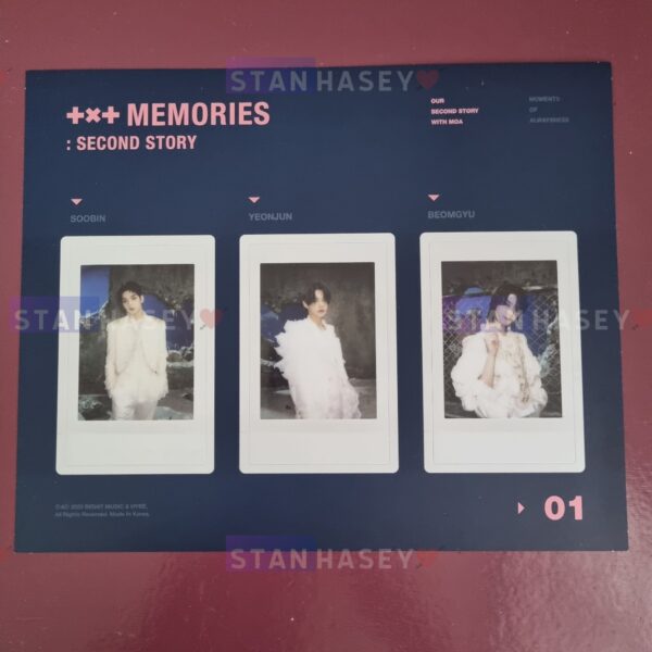 [ONHAND] TXT Memories 2nd Story DVD / Digital Code - Instant Photo Polaroid Photocard