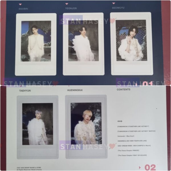 [ONHAND] TXT Memories 2nd Story DVD / Digital Code - Instant Photo Polaroid Photocard